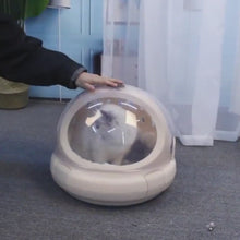 Load and play video in Gallery viewer, PSM Spaceship Cat Carrier | Hard Cat Carrier for Travel | MissyMoMo
