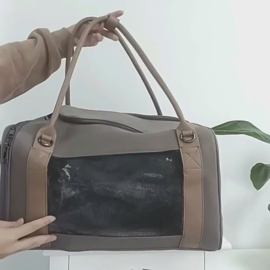 Cattique Duffle Cat Bag | Crossbody Travel Cat Carrier | MissyMoMo