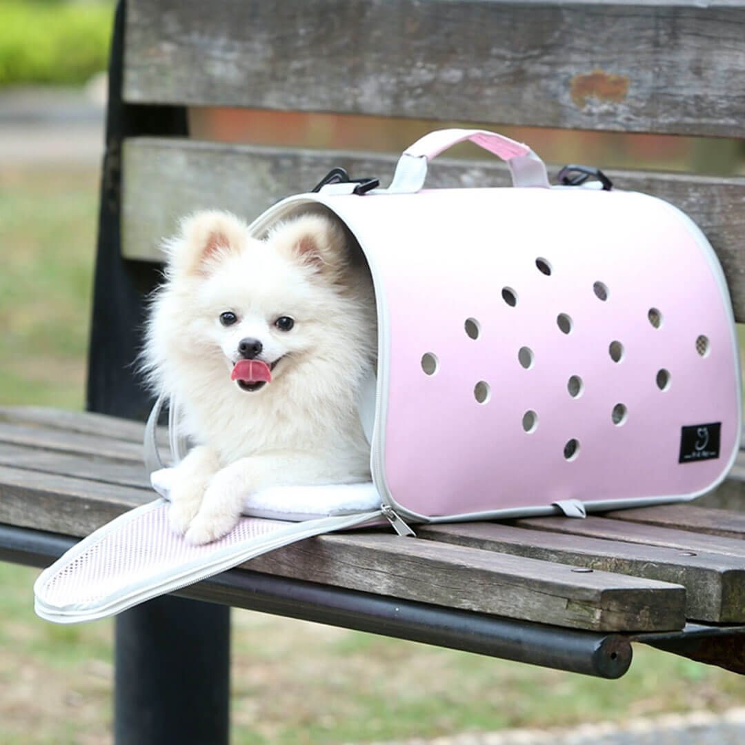 Puppy Inside Pink Soft Airline-Approved Cat Carrier for Flying | MissyMoMo