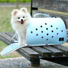 Load image into Gallery viewer, Puppy Inside Blue Soft Airline-Approved Cat Carrier for Flying | MissyMoMo
