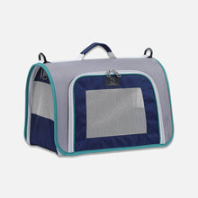 Load image into Gallery viewer, Gray Lightweight Airline-Approved Travel Cat Carrier | MissyMoMo
