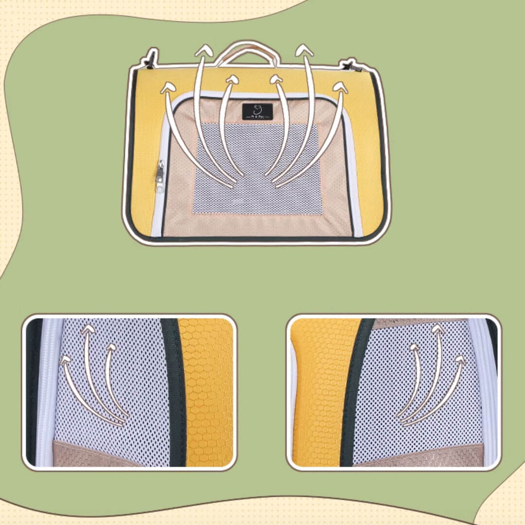 Well-Ventilated Lightweight Travel Cat Carrier | MissyMoMo