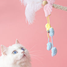 Load image into Gallery viewer, Angel Wings Feather Cat Wand Toy | Toys for Kittens &amp; Cats | MissyMoMo
