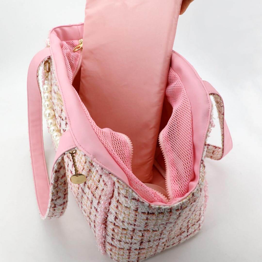 Arkika Cat Shoulder Bag Bottom View with Metal Feet | MissyMoMo