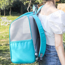 Load image into Gallery viewer, Arkika Blue Cat Traveling Backpack | Backpack for Carrying Cat | MissyMoMo

