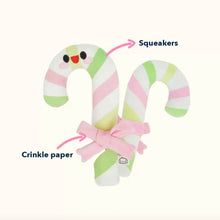 Load image into Gallery viewer, Candy Cane Catnip Toy | Cute Toy for Cats &amp; Kittens | MissyMoMo
