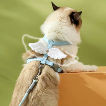 Load image into Gallery viewer, Cat on Blue H-Style Cat Walking Harness | MissyMoMo
