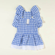 Load image into Gallery viewer, Checkers Cat Dress &amp; Bow Set | Dress for Cats | MissyMoMo
