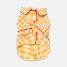 Load image into Gallery viewer, Checkers Cat Lounge Shirt | Pajamas for Cats | MissyMoMo
