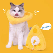 Load image into Gallery viewer, Cheese Elizabethan Collar for Cats | Cat with E Collar | MissyMoMo
