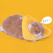 Load image into Gallery viewer, Cheese Elizabethan Collar for Cats | Cat with E Collar | MissyMoMo
