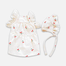 Load image into Gallery viewer, Red Cherry Print Dress &amp; Hat for Cats &amp; Kittens | MissyMoMo
