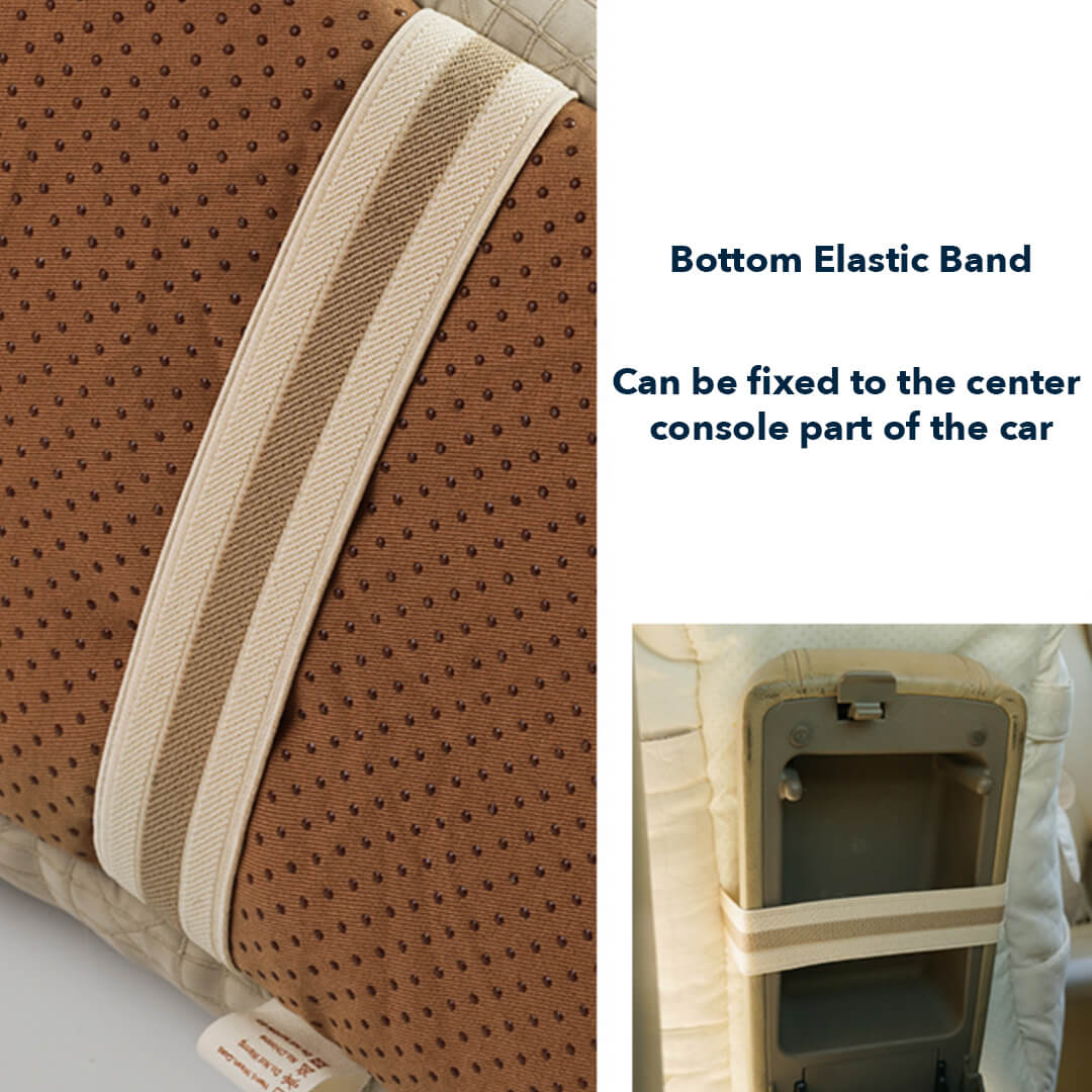 Bottom Elastic Band of Cat Car Carrier for Secure Car Console Placement | MissyMoMo