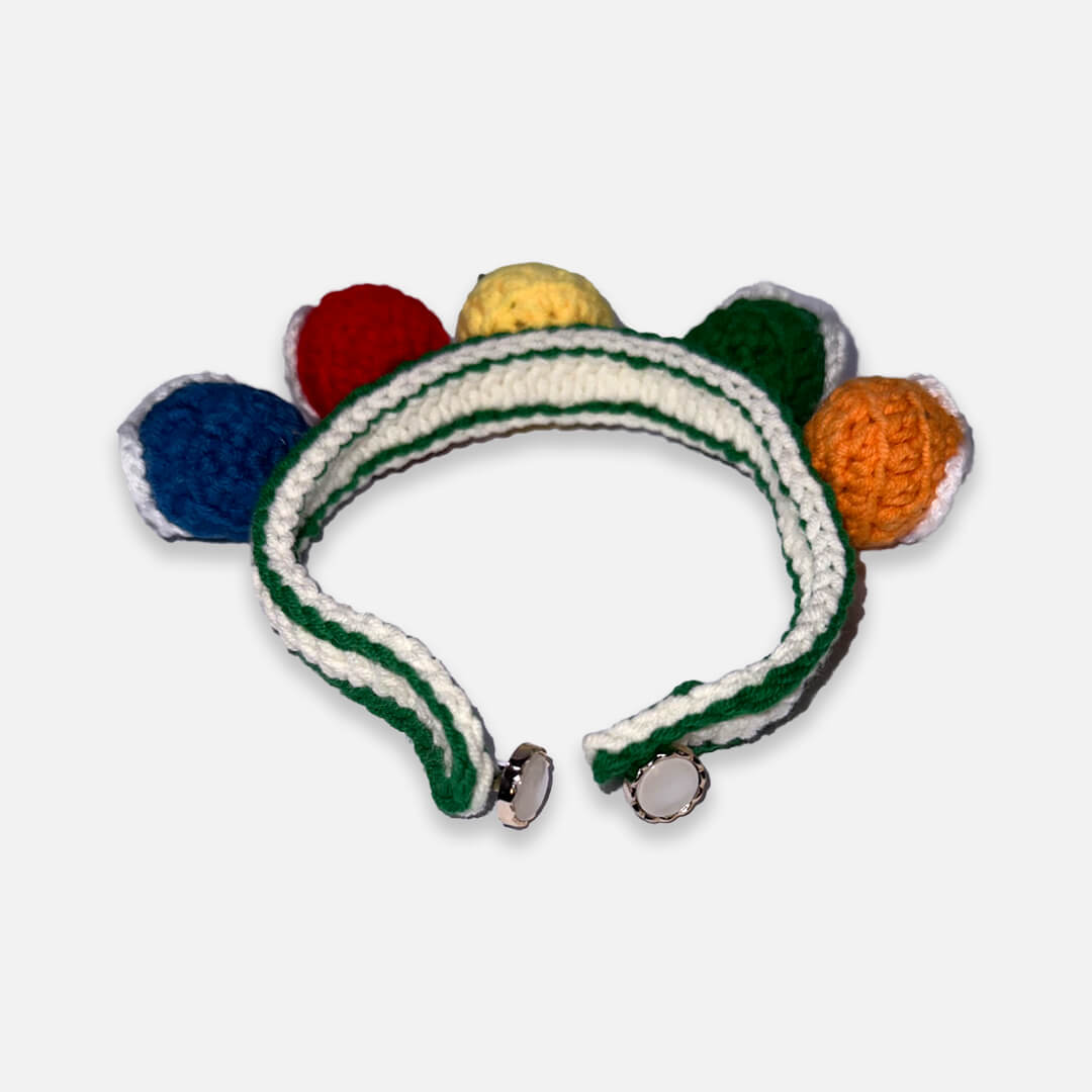 Handmade Colorful Balls Cat Collar | MissyMoMo