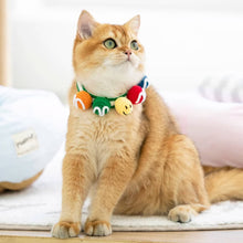 Load image into Gallery viewer, Cat in Handmade Colorful Balls Cat Collar | MissyMoMo
