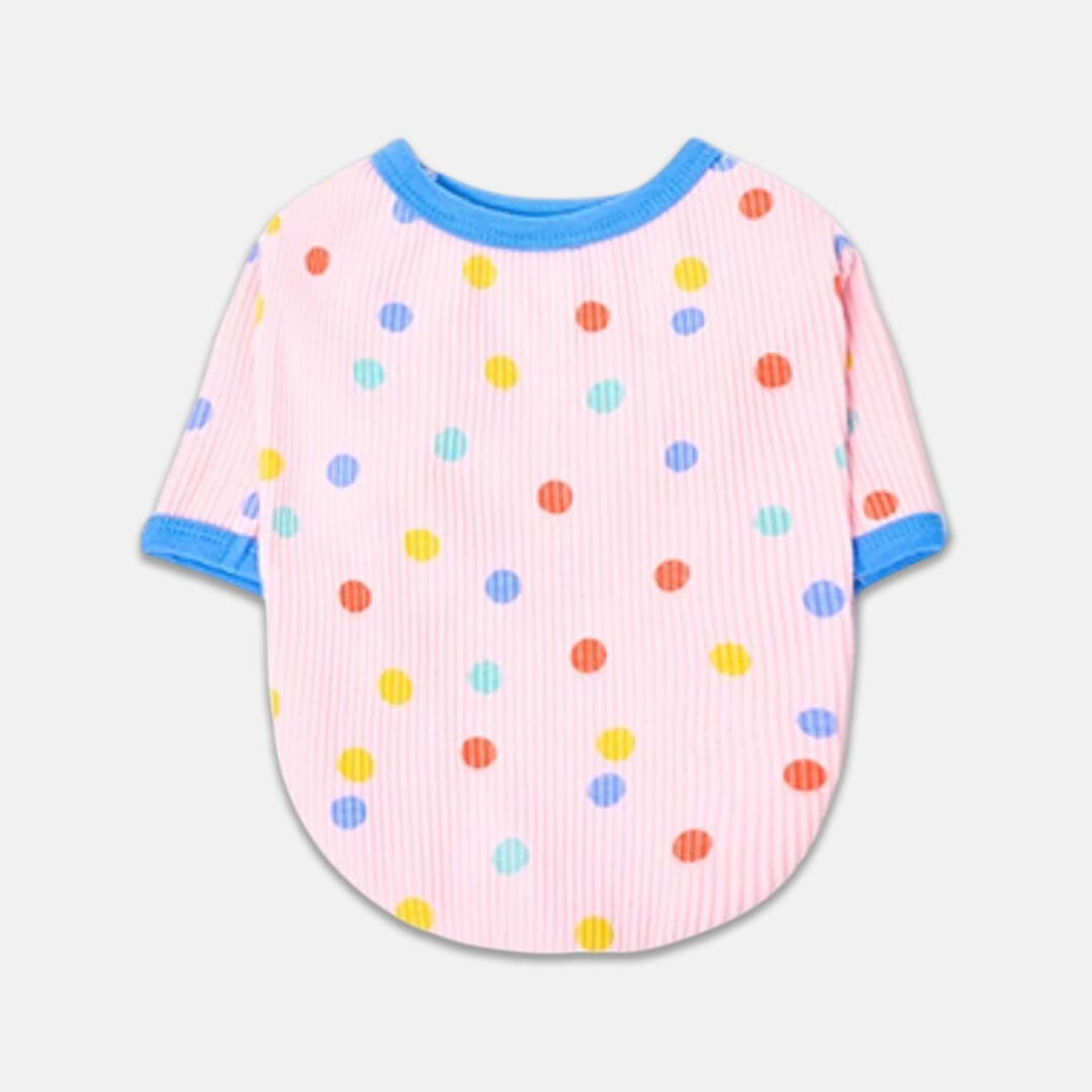 Cute Pink Polka Dot Cat Shirt for Cats & Kittens | MissyMoMo