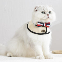 Load image into Gallery viewer, Gentlemeow Cat Bib | Cat with Collar | MissyMoMo
