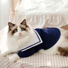 Load image into Gallery viewer, Cat in Sailor Shirt | Cat Clothes | MissyMoMo
