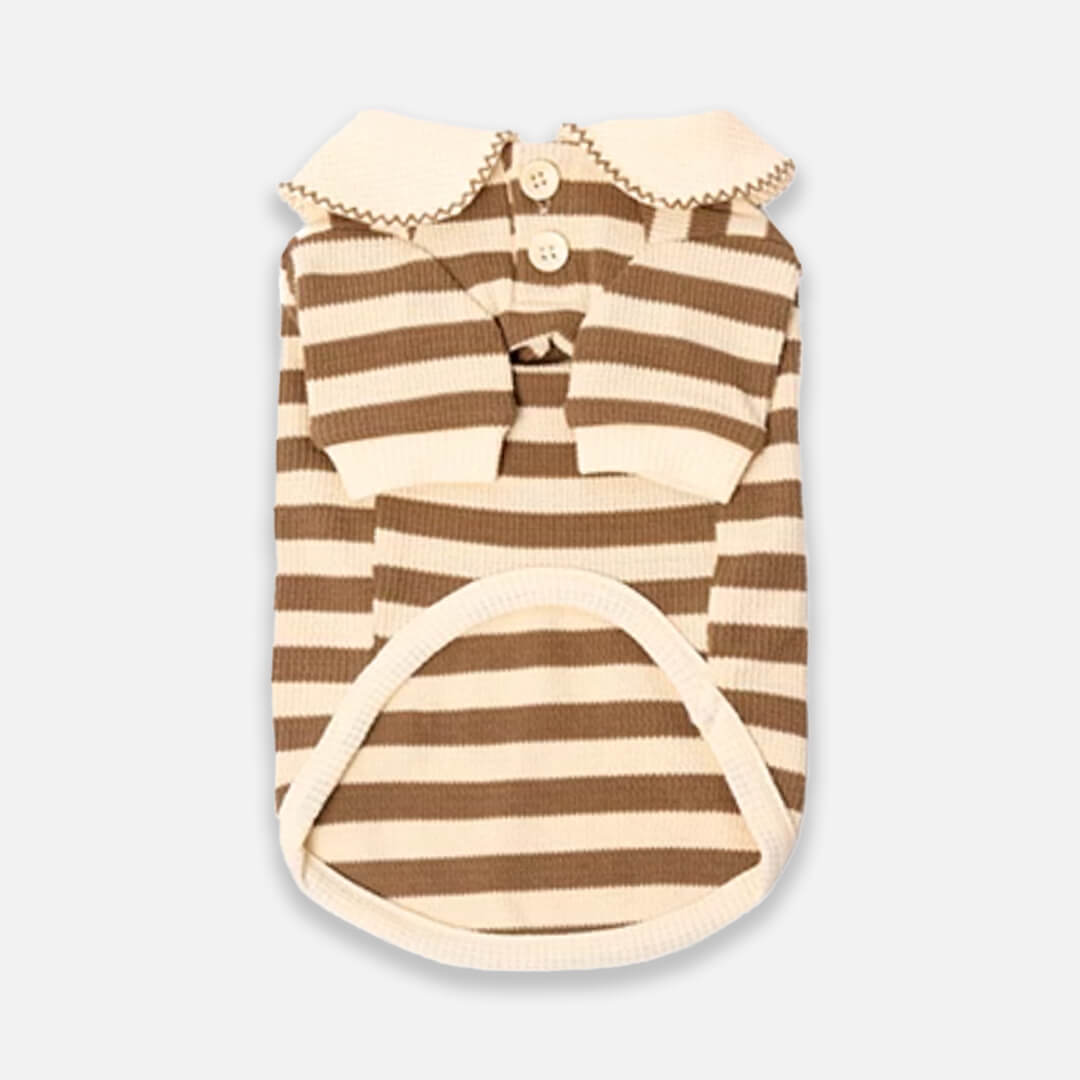Brown Striped Shirt for Cats & Kittens | Cat Clothes | MissyMoMo