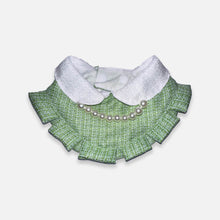 Load image into Gallery viewer, Green Cat Bib | Handmade Cat Accessories | MissyMoMo
