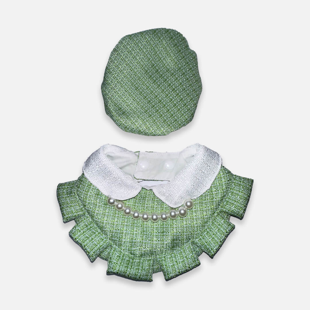 Green Cat Hat & Bib | Handmade Cat Accessories | MissyMoMo