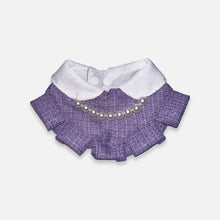 Load image into Gallery viewer, Purple Cat Bib | Handmade Cat Accessories | MissyMoMo
