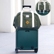 Load image into Gallery viewer, Kitty Chic Expandable Airline-Approved Cat Carrier Attached to Luggage | MissyMoMo
