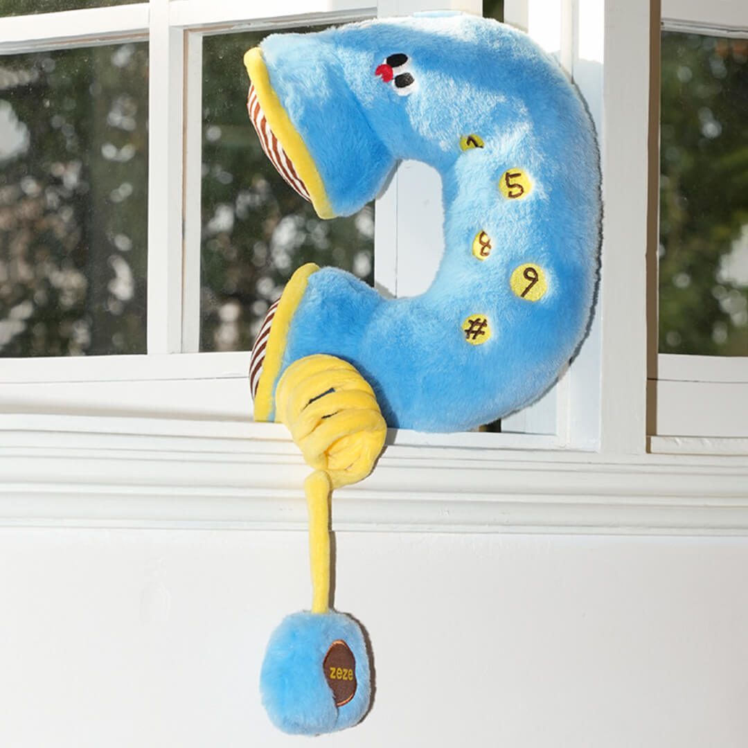 Kitty Hotline Blue Plush Pillow Cat Toy | Cat Toys | MissyMoMo