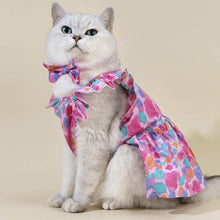 Load image into Gallery viewer, Little Princess Cat Dress &amp; Bow Set | Dress for Cats | Cat in Dress | MissyMoMo
