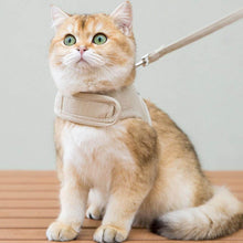 Load image into Gallery viewer, Cat Wearing Loki Cat Harness in Beige | MissyMoMo
