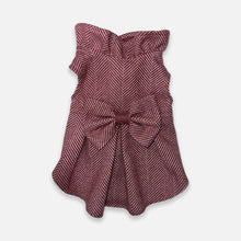 Load image into Gallery viewer, Tweed Cat Dress | Red Dress for Cats | MissyMoMo
