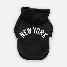 Load image into Gallery viewer, Black New York Cat Hoodie | Cat Hoodie Clothing | MissyMoMo
