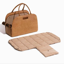 Load image into Gallery viewer, Brown Leather Cat Car Seat Carrier for Travel | MissyMoMo
