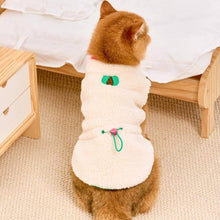 Load image into Gallery viewer, Cat in White Fleece Jacket | MissyMoMo
