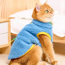 Load image into Gallery viewer, Cat in Blue Fleece Jacket | MissyMoMo
