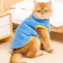 Load image into Gallery viewer, Cat in Blue Fleece Jacket | MissyMoMo
