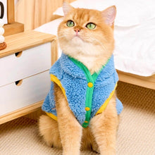 Load image into Gallery viewer, Cat in Blue Fleece Jacket | MissyMoMo
