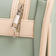 Load image into Gallery viewer, Silver Zippers on Faux Leather Cat Carrier | MissyMoMo
