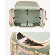 Load image into Gallery viewer, Interior View of Cat Travel Bag with Breathable Mesh Panels | MissyMoMo
