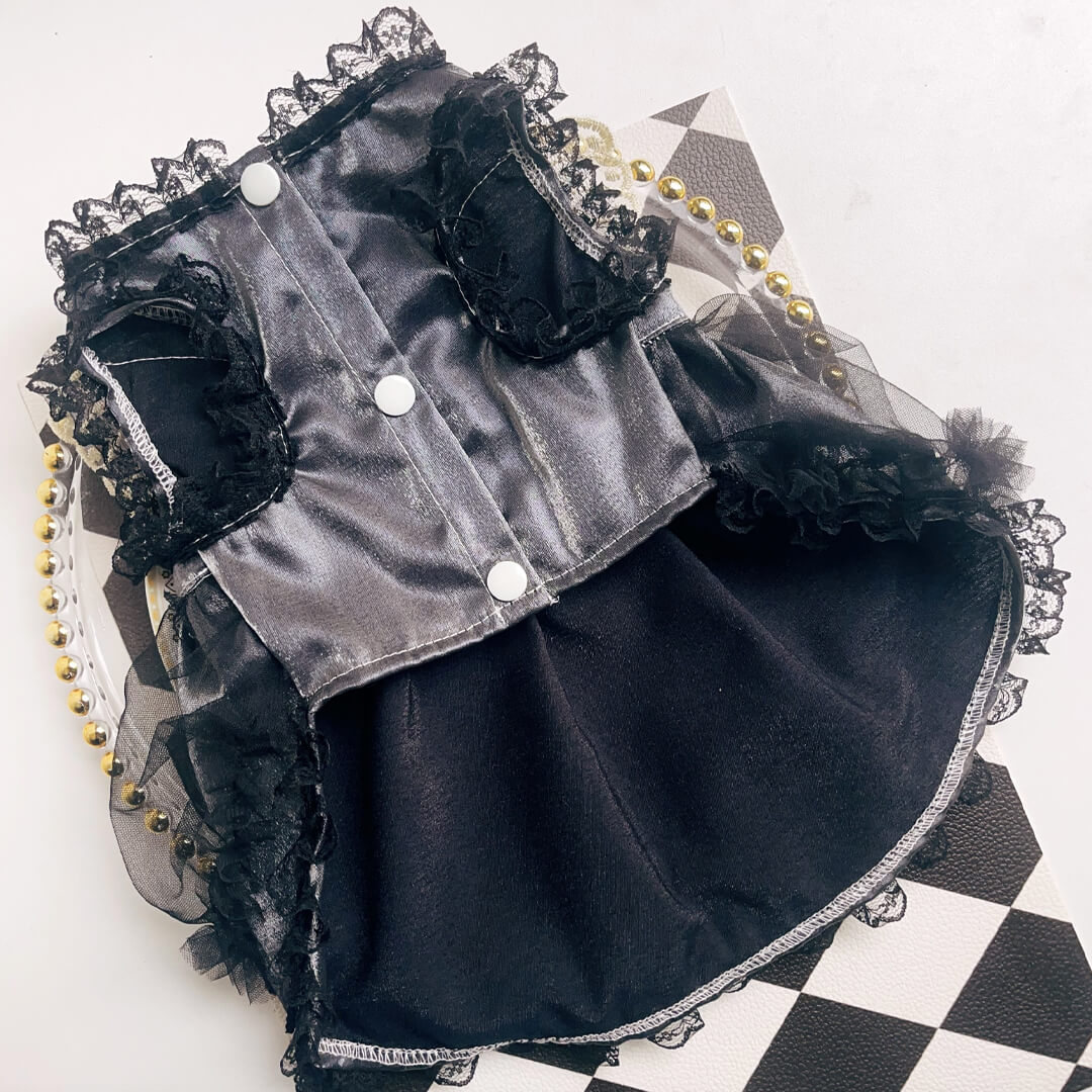 Noir Cat Dress | Black Party Dress for Cats & Kittens | MissyMoMo