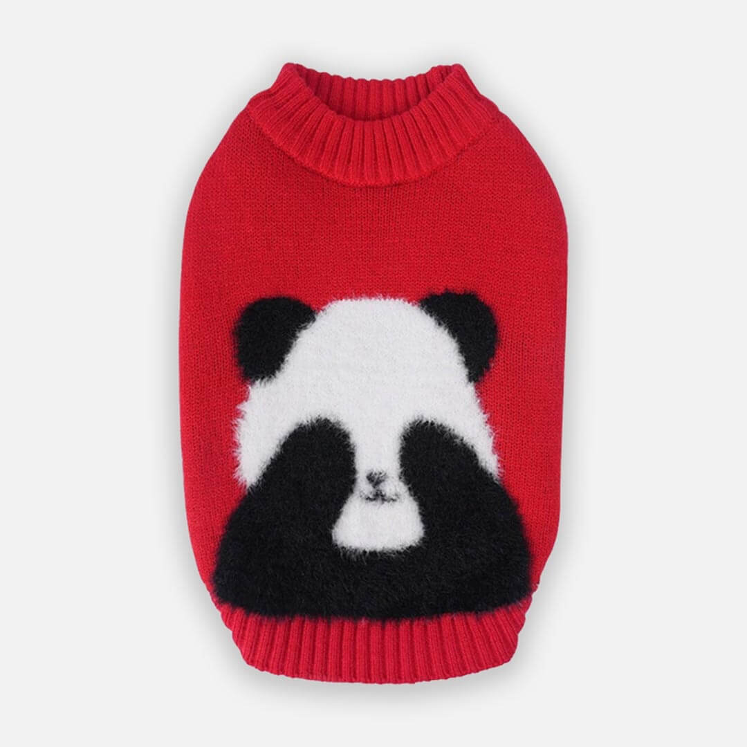 Red Panda Knit Cat Sweater | Cute Cat Sweater | MissyMoMo