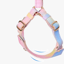 Load image into Gallery viewer, Aurora Vegan Leather Cat Harness &amp; Leash | Pink Luxury Lightweight Cat Harness | MissyMoMo

