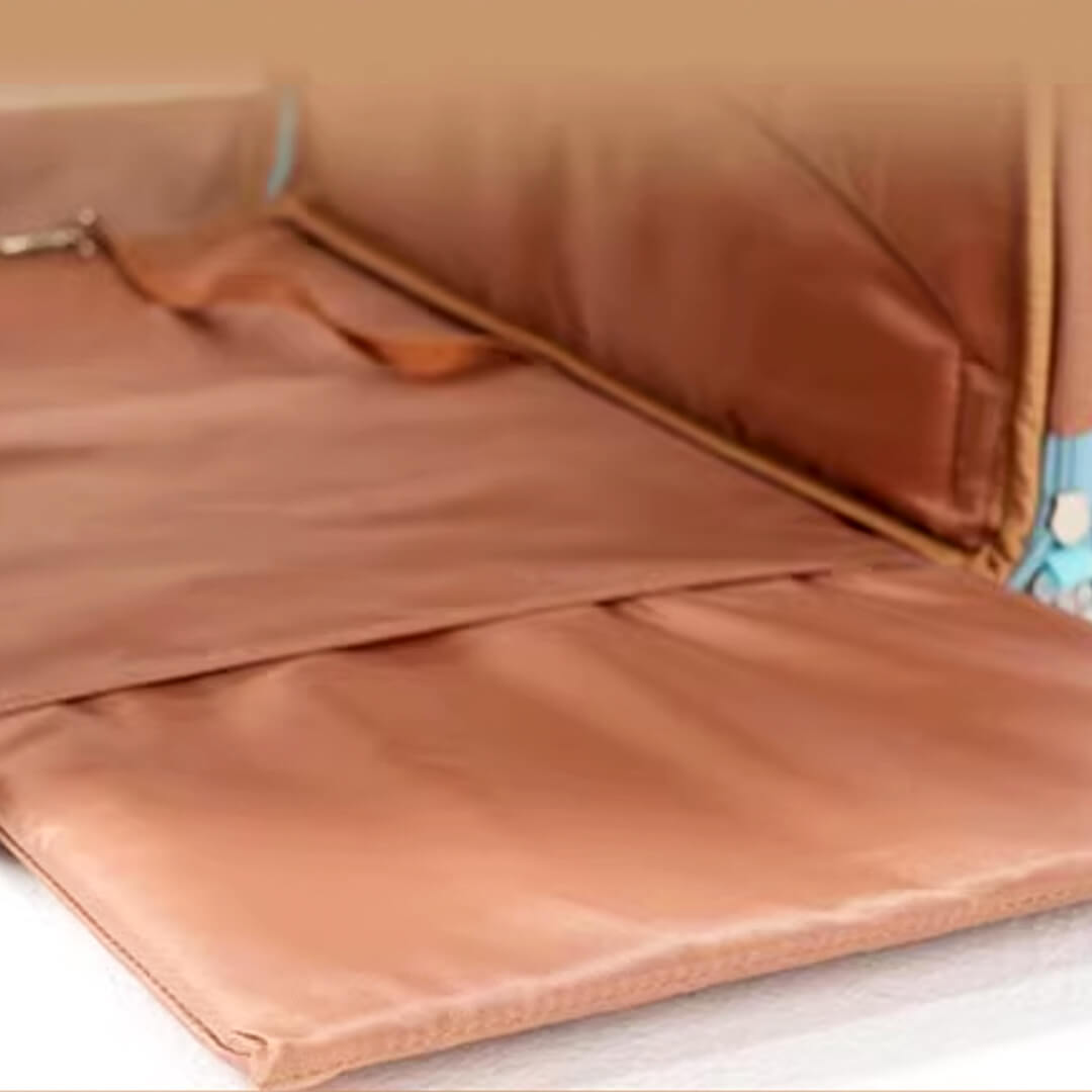 Interior of Collapsible Blue Cat Backpack |  MissyMoMo