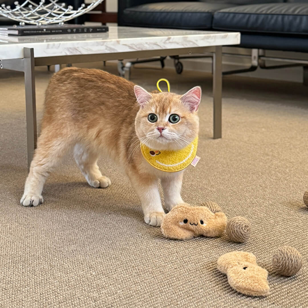 Cat with Peanut Sisal Scratching Balls Cat Toy | MissyMoMo