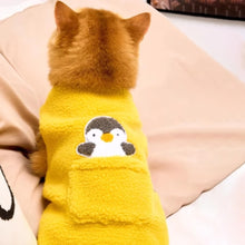 Load image into Gallery viewer, Cat in Yellow Penguin Fleece Vest | MissyMoMo
