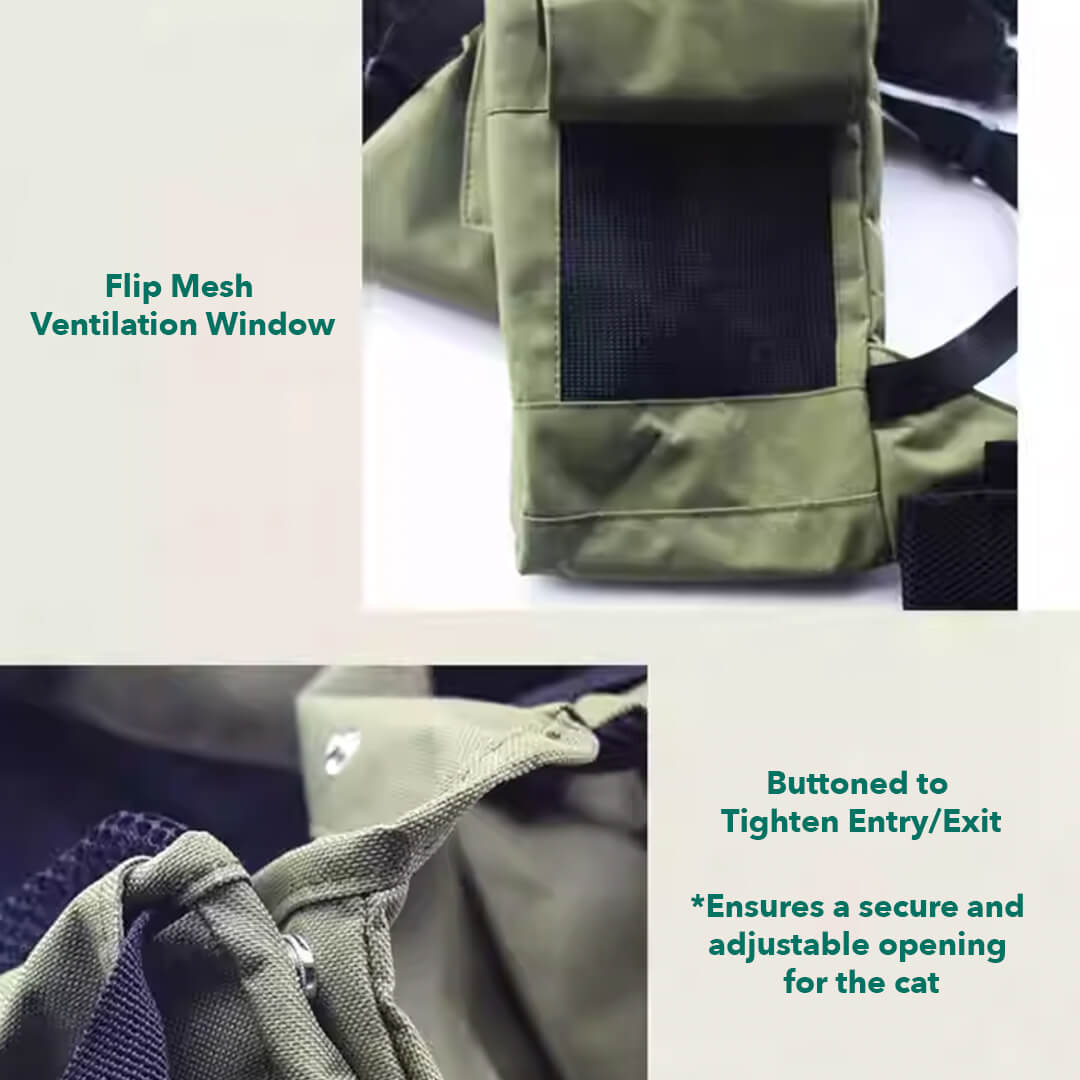 Flip Mesh Ventilation Window Of The Cuddle Carrier Backpack | MissyMoMo