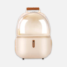 Load image into Gallery viewer, Petseek Travel Beige Collapsible Cat Backpack | MissyMoMo
