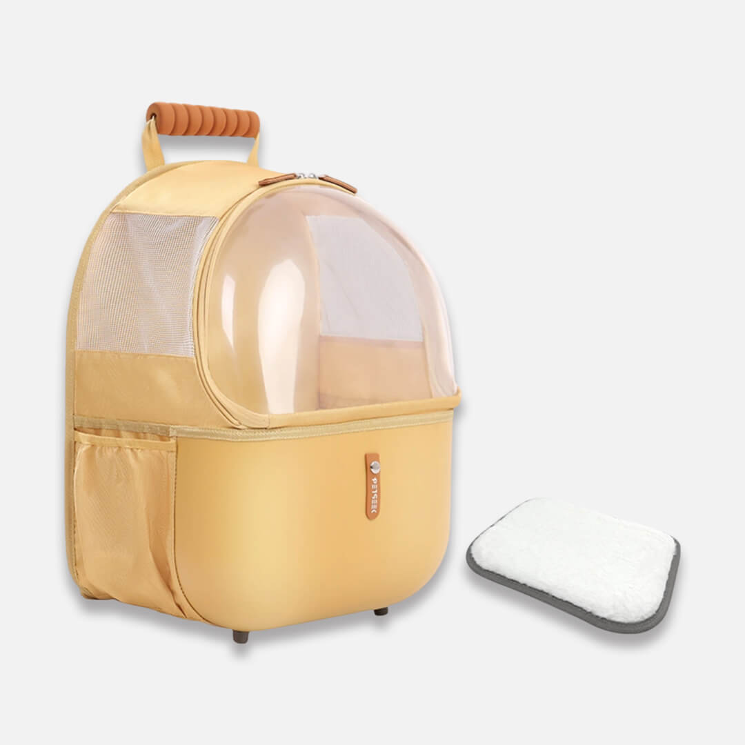 Petseek Travel Yellow Collapsible Cat Backpack | MissyMoMo