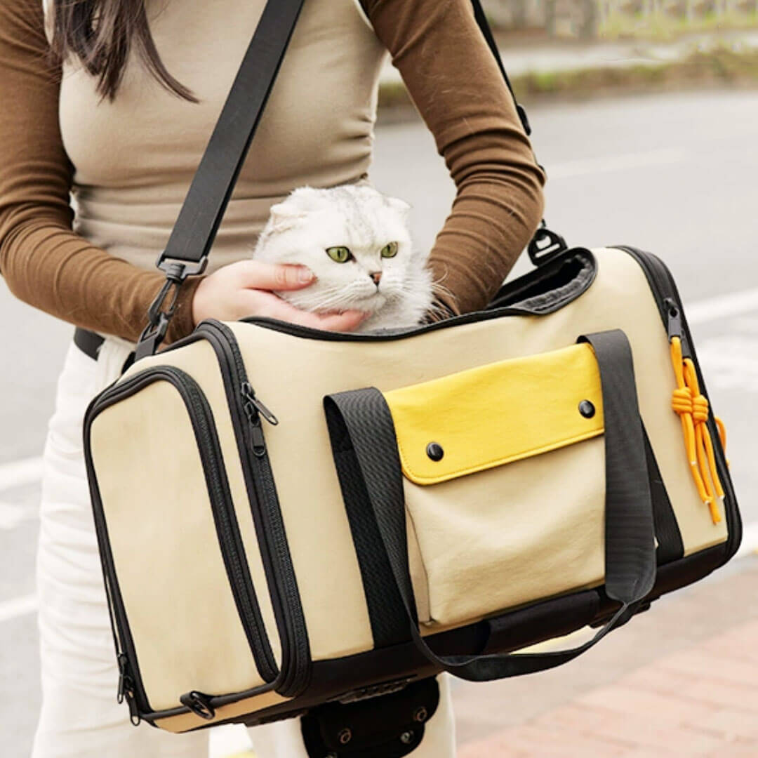 Carrying Cat with Expandable Cat Carrier for Flying | MissyMoMo
