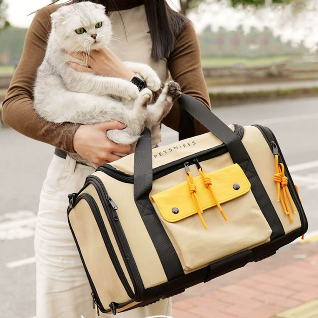 Carrying Cat with Expandable Cat Carrier for Flying | MissyMoMo